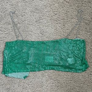 FashionNova Chain Mail Crop - S